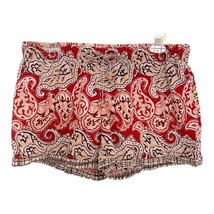 Punjammies by Sudara Red Paisley Sleep Shorts Medium - £20.90 GBP
