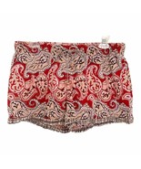 Punjammies by Sudara Red Paisley Sleep Shorts Medium - $26.18