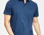 Calvin Klein Mens Smooth Cotton Feeder Stripe Polo Shirt Dark Sapphire-S... - $27.99