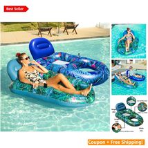 Comfortable 2 Pack Pool Float Chairs – Built-in Phone &amp; Drink Holders – ... - $79.15