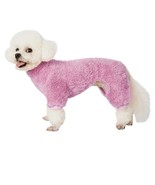 Dog Coat for Dogs, 4 Legs Style Warm Soft Pet Clothes Large Light Purple - £5.34 GBP