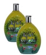 2 Pack Tan Asz U Double Shot Kiwi Colada Tanning Lotion w/400X  Bronzer ... - $96.82 CAD