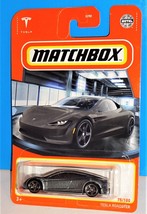 Matchbox 2022 MBX Showroom Series #75 Tesla Roadster Mtflk Dark Gray - £2.71 GBP