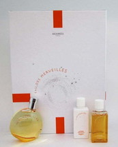 Eau Des Merveilles by Hermes Gift Set:1.6oz EDT+1.4oz B/L+1.4oz Sh/G - $3,140.22 MXN
