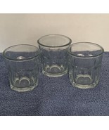 (3) Anchor Hocking *RETIRED* Bistro 12 Oz HEAVY Clear Glass Flat Tumbler - $12.65