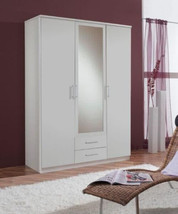 Venice Alpine White 3 Door 2 Drawer Wardrobe - £372.83 GBP