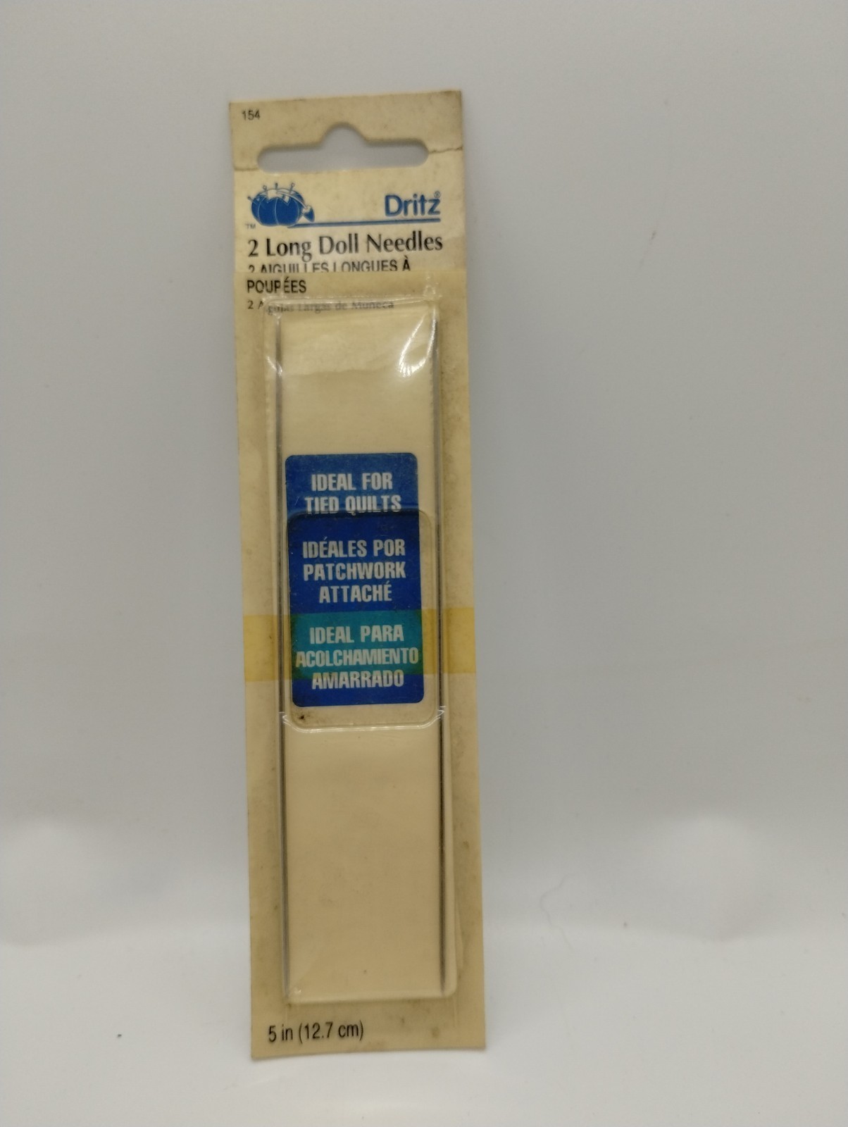 Dritz ~ (154) - 2 pk.  5&quot; Long Doll Needles Open Package - 1994 - $4.94