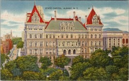 Albany New York State Capitol Linen Postcard Z16 - £3.92 GBP