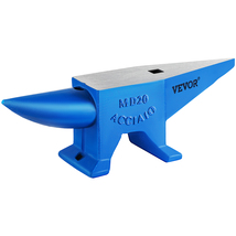 VEVOR Steel Single Horn Anvil 44Lbs with Round &amp; Square Hole for Blacksmith - $75.99