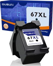 67XL Black Ink Cartridge 1 Pack Replacement for HP Ink 67 Works with HP DeskJet  - £35.33 GBP