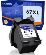 67XL Black Ink Cartridge 1 Pack Replacement for HP Ink 67 Works with HP ... - £35.19 GBP
