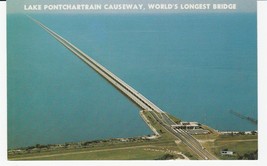 Vintage Postcard Lake Pontchartrain Causeway New Orleans Louisiana 1972 - £5.43 GBP