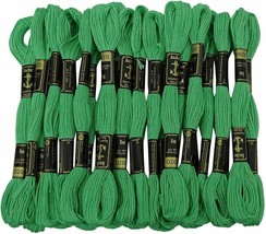 Anchor Threads Stranded Cotton Thread Hand Embroidery Cross Stitch Floss Green - £9.75 GBP