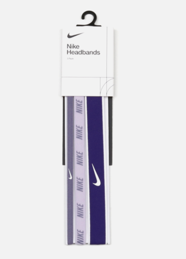 Nike Mixed Width 3pcs Headband Sports Training Band Purple NWT AC4453-505 - $34.55