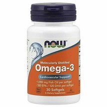 NOW Foods NOW Supplements, Omega-3 180 EPA / 120 DHA, Molecularly Distilled, ... - £6.72 GBP