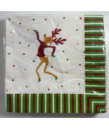Vintage 16 Paper Art Sexy Reindeer Arguile Sweater 3 Ply Christmas Paper... - $12.86