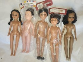 5 Vintage Fibre Craft Dolls Oriental,  Male Fashion  - £31.03 GBP