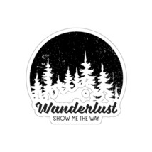 Wanderlust Inspiration Die-Cut Stickers - Adventure Pine Tree Forest - Easy Peel - £10.73 GBP+