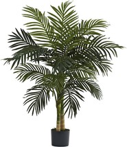 Nearly Natural 5357 4Ft. Golden Cane Palm Tree,Green - $51.99