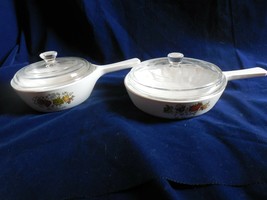 Corning Ware Spice of Life  1 pt Sauce &amp; 6 1/2 Saute Pans w/Pyrex Lid  P-81-83B - $23.27