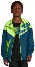 Nike Boys Windrunner Zip Up Long Sleeve Jacket Assorted Sizes 940370 474 - £15.80 GBP