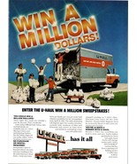 1981 U-Haul UHaul Moving Truck Rental Sweepstakes Vintage Print Ad Wall Art - $10.97