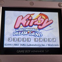 Kirby Nightmare in Dream Land Nintendo Game Boy Advance Authentic Flash Saves - £51.48 GBP
