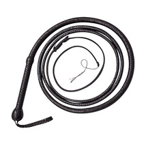COWHIDE Leather Bull Whip 04 to 16 Feet Long 16 Plaits Indiana Jones Whip - £22.02 GBP+