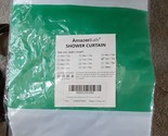 Amazer White Shower Curtain Liner Washable 72 x 72 Inches Fabric Shower ... - $13.85