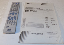 JVC Remote Control RM-SDR044U For DVD Recorder With Instruction Manual D... - $24.48