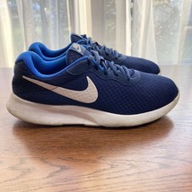 Nike Tanjun Sneakers Mens 7.5 Low Blue White 2017 Mesh Athletic Shoe 812... - £17.28 GBP