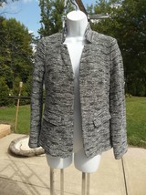 NWOT TALBOTS BLACK&amp;WHITE SWEATER JACKET 4P - $24.99