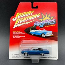 Johnny Lightning Ragtops 1967 &#39;67 Plymouth GTX Convertible Car Blue Diecast 1/64 - £12.89 GBP