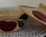 Vintage ~ Watt Casserole Dish with Lid ~ Beige Apple Design ~ Ovenware ~... - £35.87 GBP