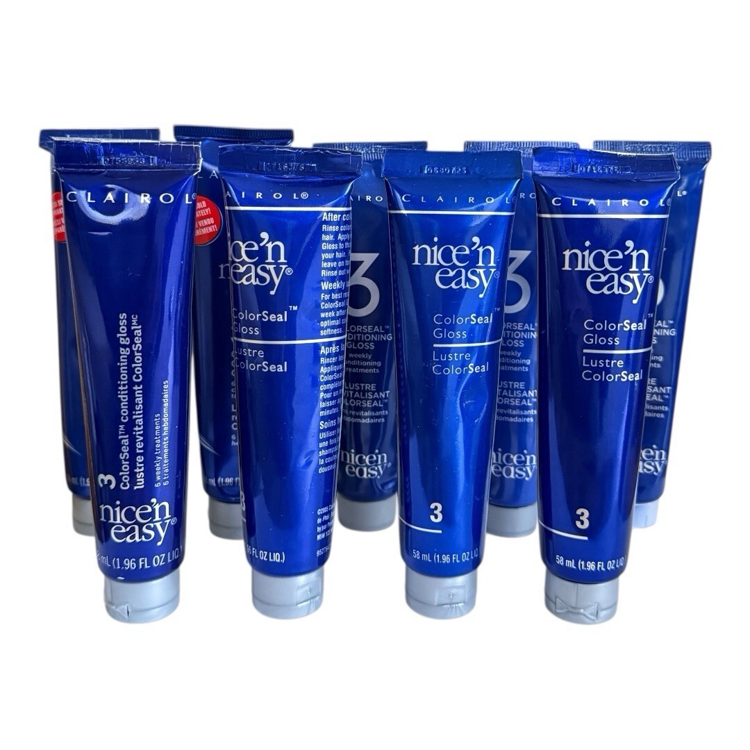 Clairol Nice’n Easy Step 3 ColorSeal Conditioning Gloss 9 Tubes 1.96 fl ... - $47.49