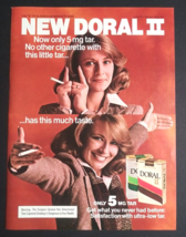 1979 Doral II Cigarette Tobacco Woman Vintage Magazine Cut Print Ad - £6.25 GBP