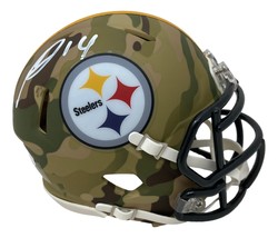 George Pickens Signé Pittsburgh Steelers Camouflage Mini Vitesse Casque JSA - £116.58 GBP