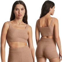 Everlane Camel Yak And Wool Blend The Cozy Stretch Knit Cropped Tank Size M - £18.07 GBP