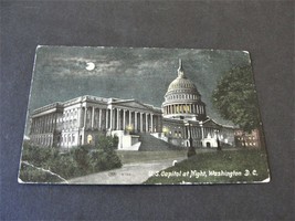 U.S. Capitol at Night, Washington D.C. -US Postage 1900s Postcard. - $6.93