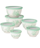 Pioneer Woman ~ Twelve (12) Piece Nesting Bowl Set ~ Melamine ~ AGATHA G... - $1,803.75 MXN