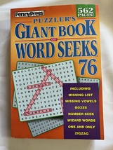 Penny Press Puzzler s Giant Book of Word Seeks 2020 Volume 76  - £19.94 GBP