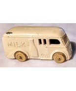 VINTAGE BARCLAY SLUSH CAST TOY CAR MILK DELIVERY TRUCK 3&quot; USA WHITE - $88.75 CAD