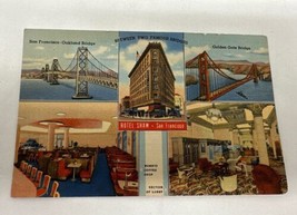 San Francisco CA-California, Hotel Shaw, Between Bridges, Vintage Postcard - £6.96 GBP