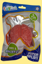 Squishy Brain Splat Sqeeze Toy Super Splatz Squeezable Toss Toymendous Ball 3+ - £8.04 GBP