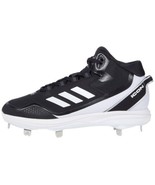 adidas Men&#39;s Icon 7 Mid Baseball Shoe, Black/White/Silver Metallic, 12.5 - £65.06 GBP