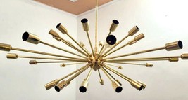 Mid Century Sputnik chandelier 36 Arm Large size Handcrafted Brass Lightings - £301.08 GBP