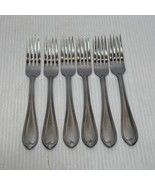 6 Dinner Forks Reed &amp; Barton Select OVAL THREAD 18/8 Stainless China 8&quot; - $99.98