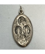 Vintage St. Christopher I Am Catholic Call A Priest Christian Sterling M... - $33.78 CAD