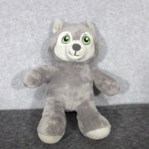 Build a Bear Wiley Wolf 12 in Plush Gray Pup Stuffed Animal BAB Great Wolf Lodge - £10.37 GBP