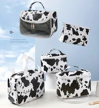 Cosmetic Toiletry Cow Print Organizer Bags Size Choice Travel Makeup Pouch  NEW - £9.46 GBP+